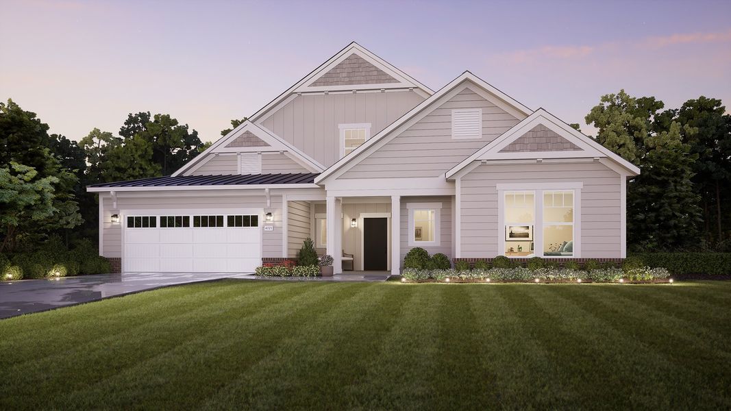 Representative exterior photo of a completed home built from the Provenance by Epcon Communities in The Courtyards at Hodges Farm, Charlotte, NC (Image 18).