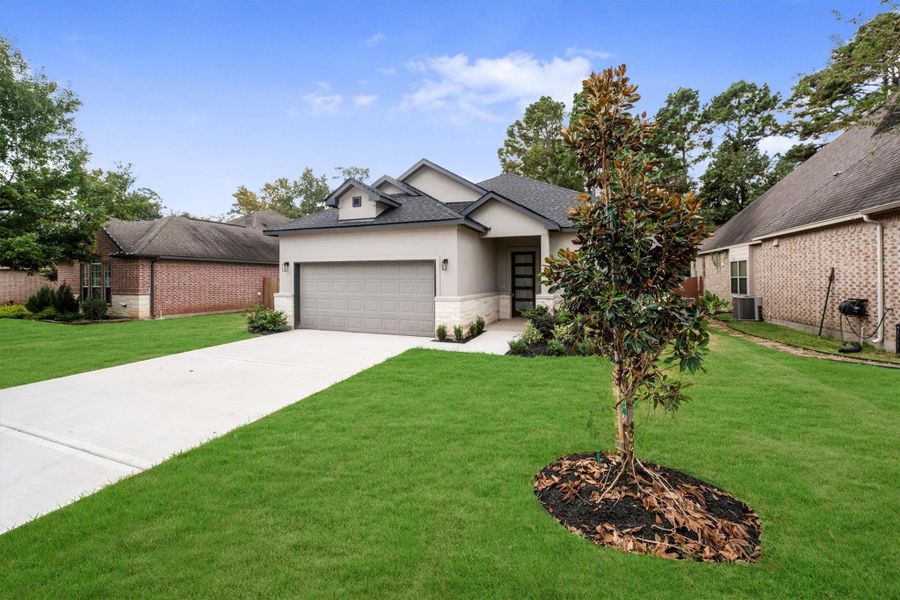 Exterior details and patio area of a home in , Montgomery (Image 4). Exterior details and patio area of a home in , Montgomery (Image 4).