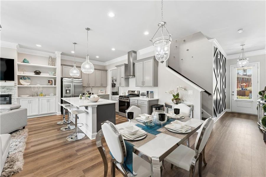 Furnished interior view inside a new home in , Decatur (Image 42).