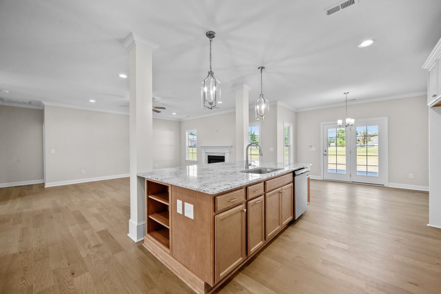 Furnished interior view inside a new home in Kennedy's Crossing, Grimesland (Image 5). Furnished interior view inside a new home in Kennedy's Crossing, Grimesland (Image 5).