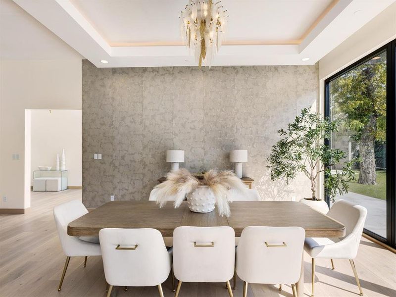 Furnished interior view inside a new home in , Dallas (Image 6).