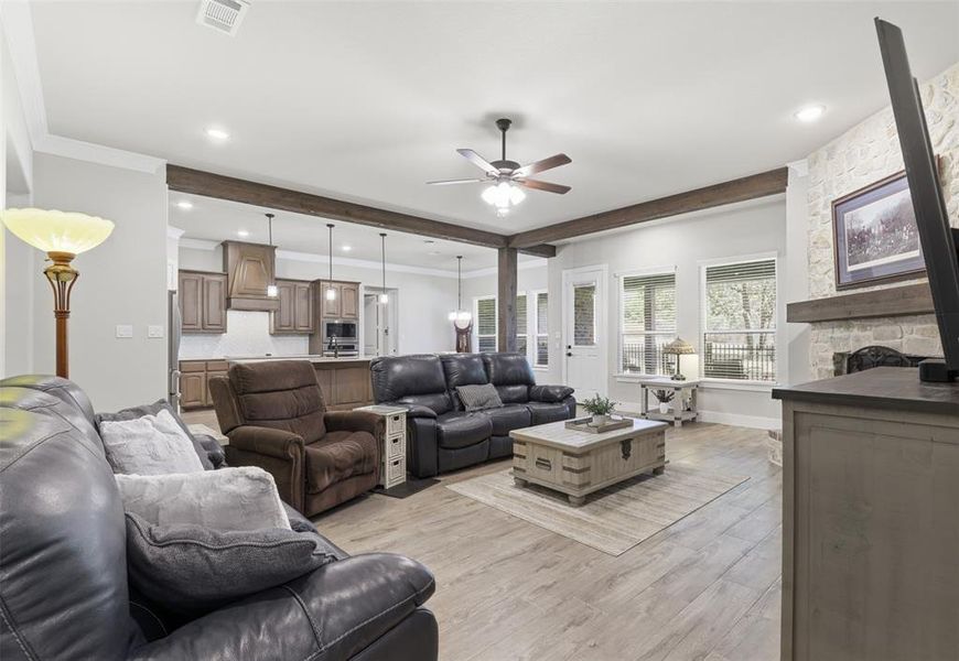 Furnished interior view inside a new home in Crystal Springs Estates, Alvarado (Image 12). Furnished interior view inside a new home in Crystal Springs Estates, Alvarado (Image 12).