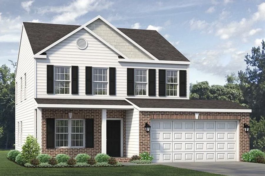 Front exterior of a home in the The Wilcox community, located in Greensboro, NC (Image 14).