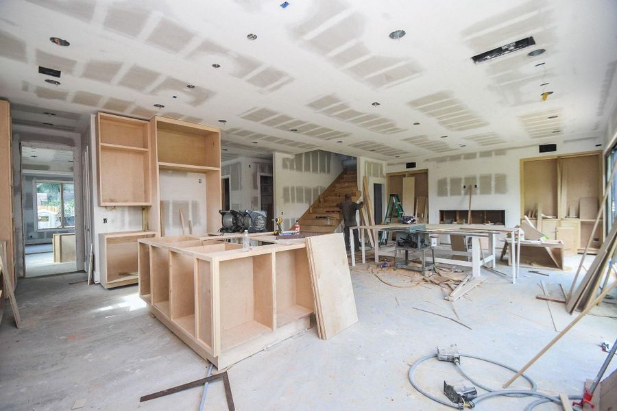 In-progress construction of a new home in , Houston, TX (Image 12).