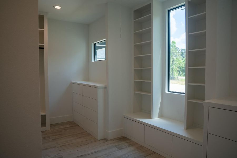Primary closet.