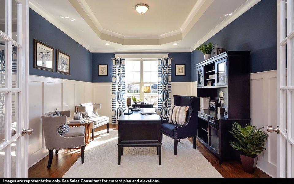 Representative furnished interior of a home built from the Dresden by CastleRock Communities in Belvoir, Fairview (Image 5).