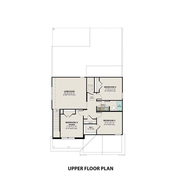 2D floor plan layout of this home in River Ranch Meadows, Dayton, TX (Image 4).