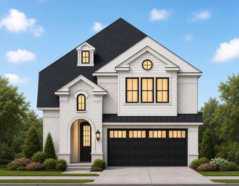 Representative exterior photo of a completed home built from the Royal Catherine III by Grand Homes in Walton Ridge - Carriage, Corinth, TX (Image 28).
