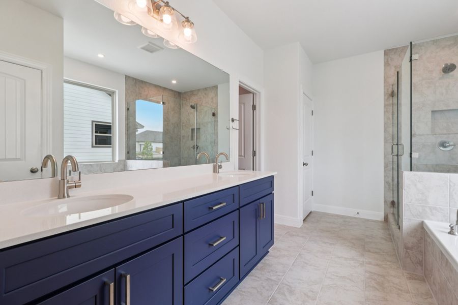 Furnished interior view inside a new home in Sage Hollow, Kyle (Image 7).