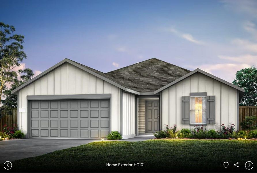 Front exterior of a new home in Skyview, Belton, TX, highlighting curb appeal (Image 1). Front exterior of a new home in Skyview, Belton, TX, highlighting curb appeal (Image 1).