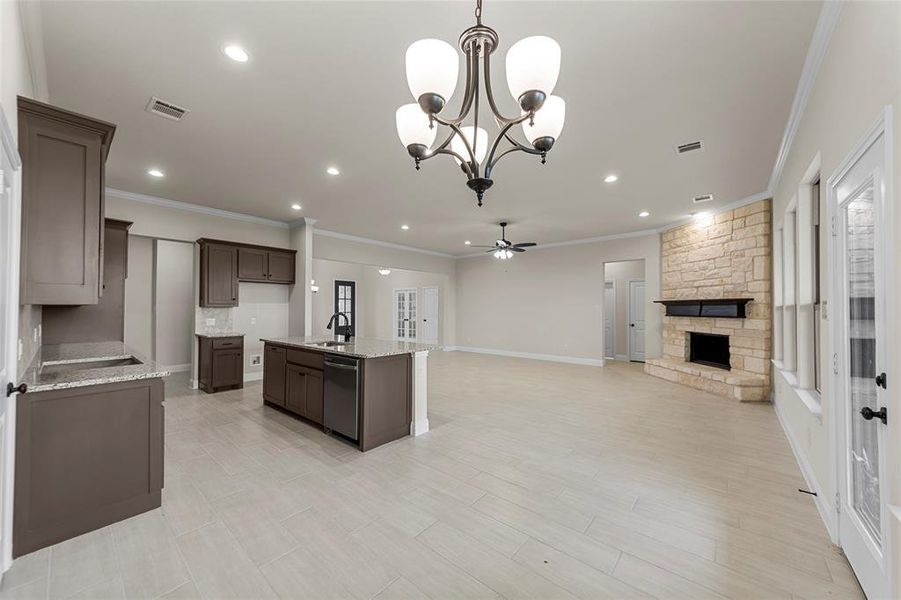 Furnished interior view inside a new home in , Terrell (Image 6).
