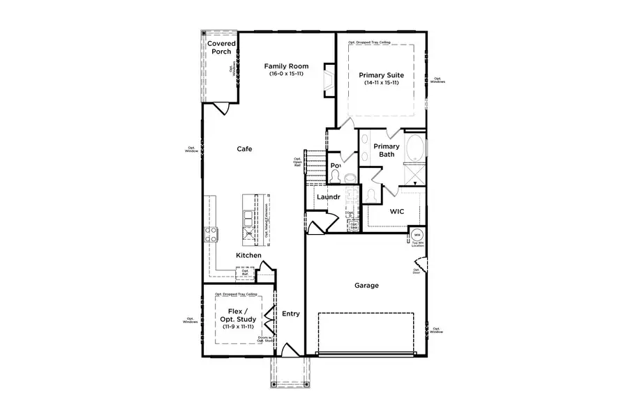 2D floor plan layout for the Ansley by DRB Homes in Everson, Snellville, GA (Image 4). 2D floor plan layout for the Ansley by DRB Homes in Everson, Snellville, GA (Image 4).