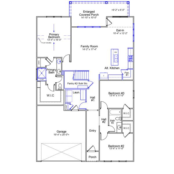 2D floor plan layout of this home in Ovation at Sweetbrier, Durham, NC (Image 2). 2D floor plan layout of this home in Ovation at Sweetbrier, Durham, NC (Image 2).