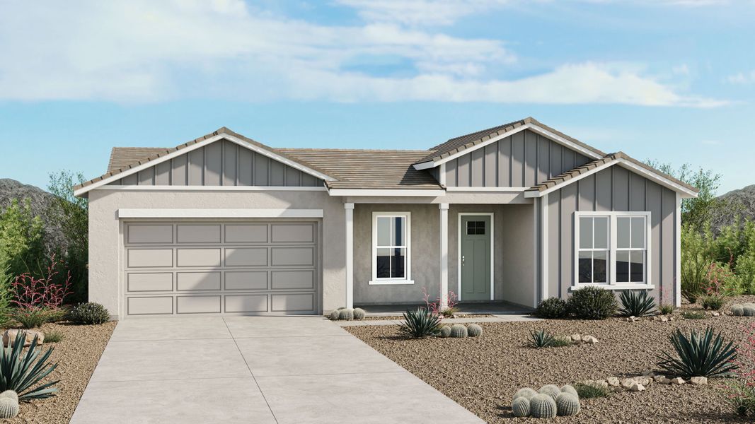 Representative exterior photo of a completed home built from the Thompson by Taylor Morrison in Ladera Trails, Peoria, AZ (Image 4).