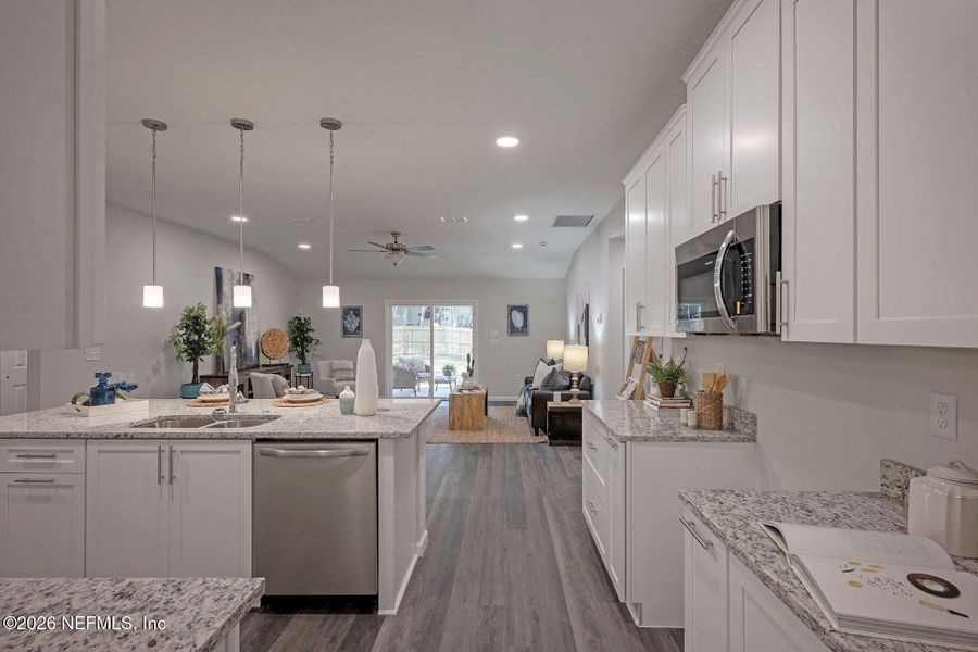 Furnished interior view inside a new home in , Jacksonville (Image 25).
