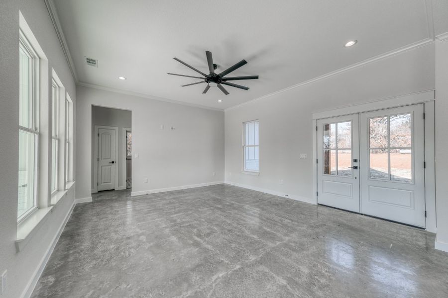 Representative unfurnished interior of a home built from the Loretta by Zeal Home Builders in Horizon Meadow Estates, Paradise (Image 97). Representative unfurnished interior of a home built from the Loretta by Zeal Home Builders in Horizon Meadow Estates, Paradise (Image 97).