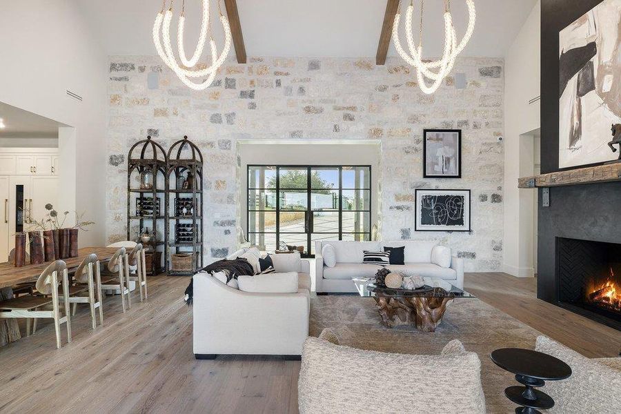 Furnished interior view inside a new home in , Spicewood (Image 13).