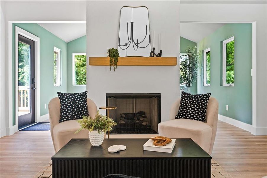 Furnished interior view inside a new home in , Alpharetta (Image 61).