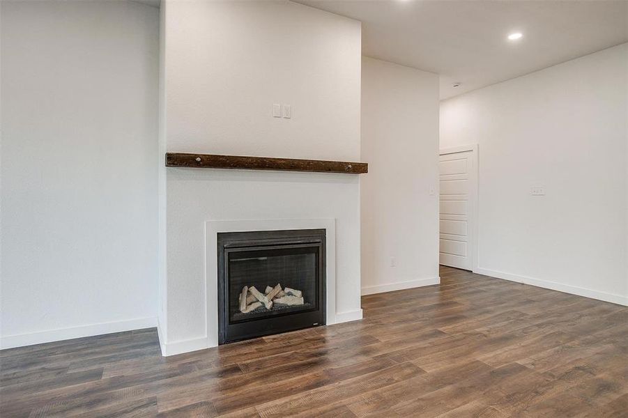 Interior details featuring wood-type flooring