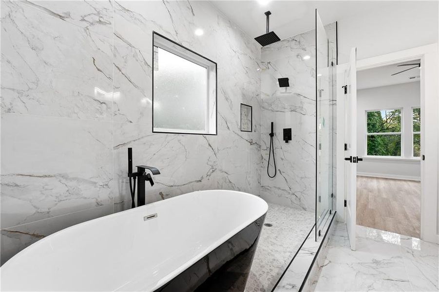 Furnished interior view inside a new home in , Atlanta (Image 12).