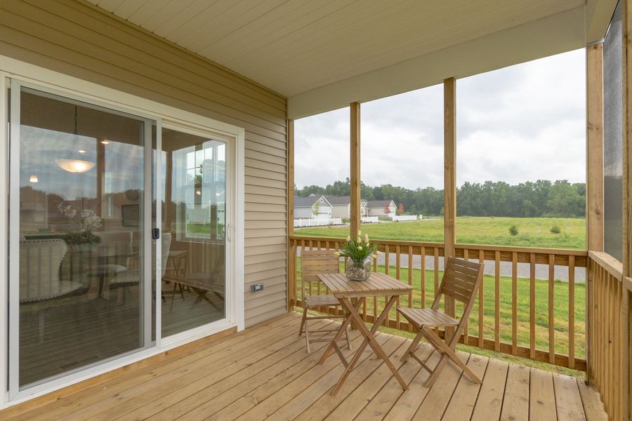 Exterior details and patio area of a home in Mystic Ridge, Whitmore Lake (Image 31).