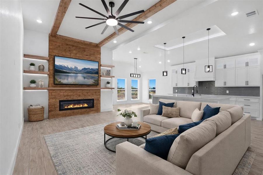 Furnished interior view inside a new home in , Mabank (Image 4).