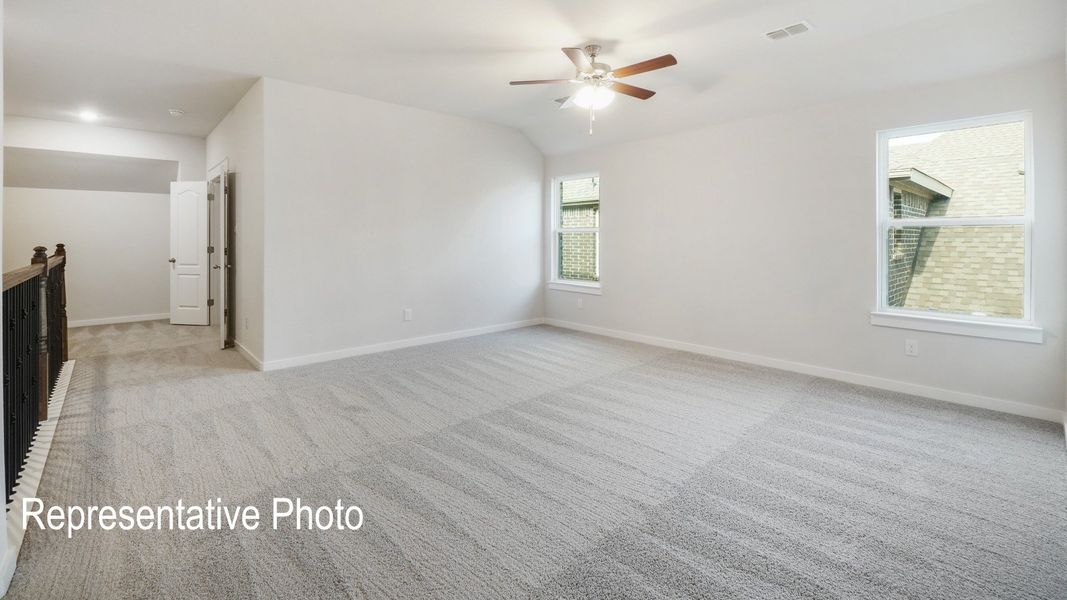 Furnished interior view inside a new home in Westridge Journey, McKinney (Image 15).