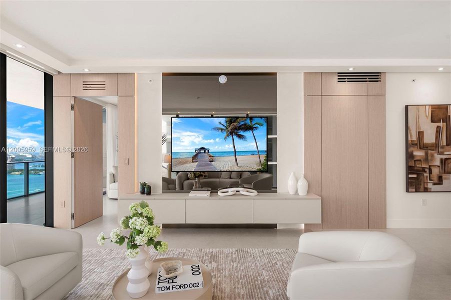 Furnished interior view inside a new home in , Miami (Image 14).