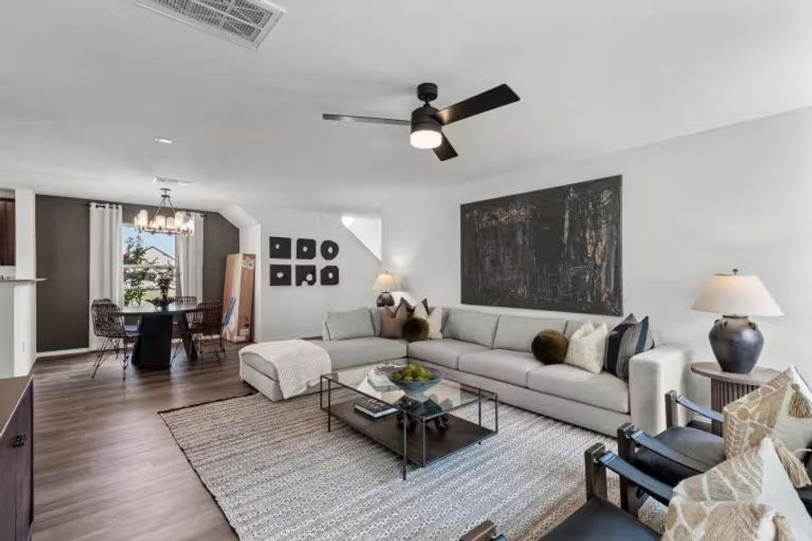 Photo of Pulte model home with same floor plan, not of actual home listed. Photo of Pulte model home with same floor plan, not of actual home listed.