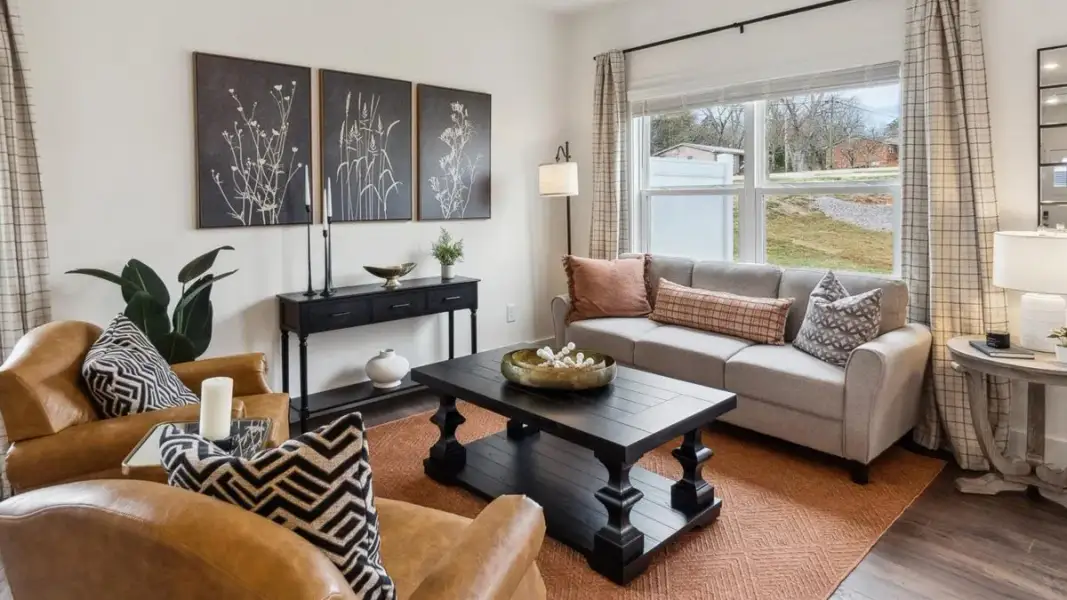 Representative furnished interior of a home built from the Altamont Townhome by D.R. Horton in Oak Vista, Knoxville (Image 6).