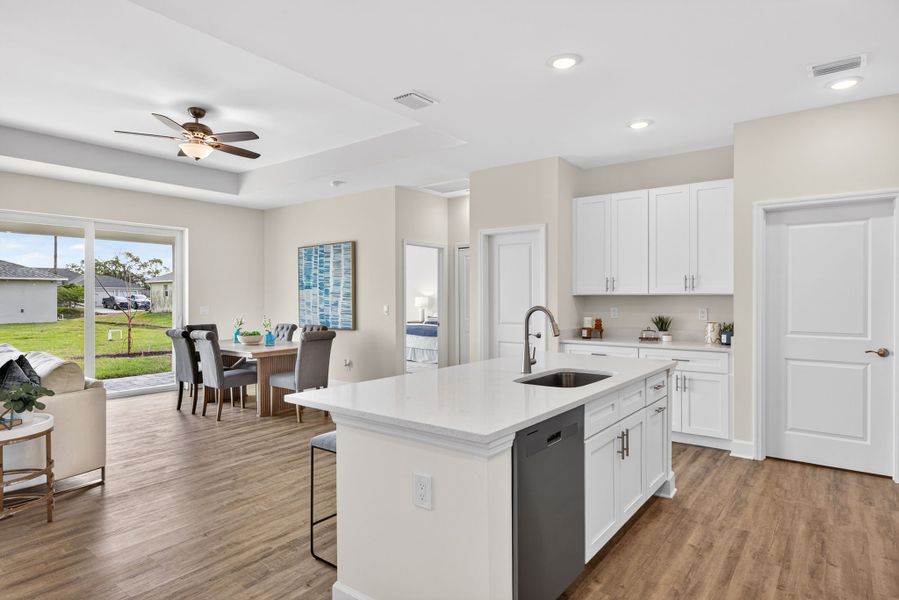 Representative furnished interior of a home built from the The Bluewater Cove by Sunlife Homes LLC in Cape Coral, Cape Coral (Image 18).