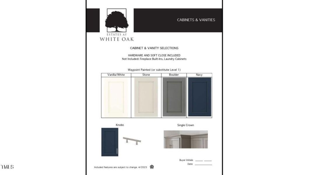 Options Cabinets & Vanities Options Cabinets & Vanities