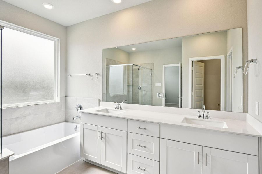 Furnished interior view inside a new home in Spring Brook Village - City Series, Houston (Image 10).