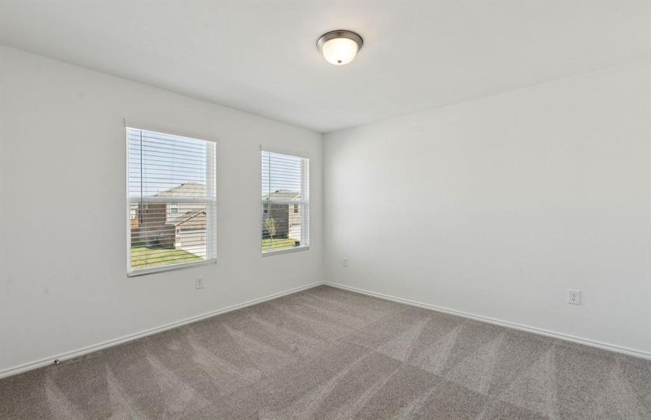 Secondary bedroom designed for comfort and convenience Secondary bedroom designed for comfort and convenience