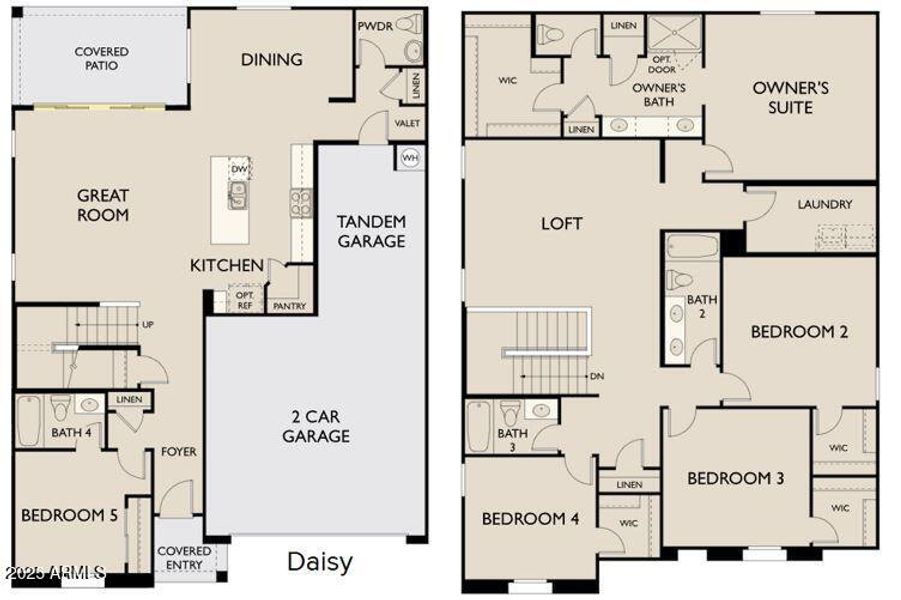 Daisy - Right Garage - Center Slider