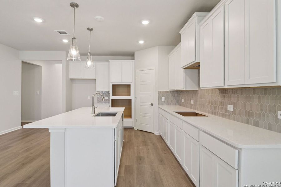 Furnished interior view inside a new home in Arcadia Ridge - Classic Series, San Antonio (Image 14). Furnished interior view inside a new home in Arcadia Ridge - Classic Series, San Antonio (Image 14).