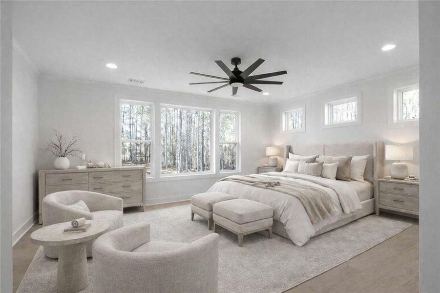 Furnished interior view inside a new home in , Conyers (Image 10).