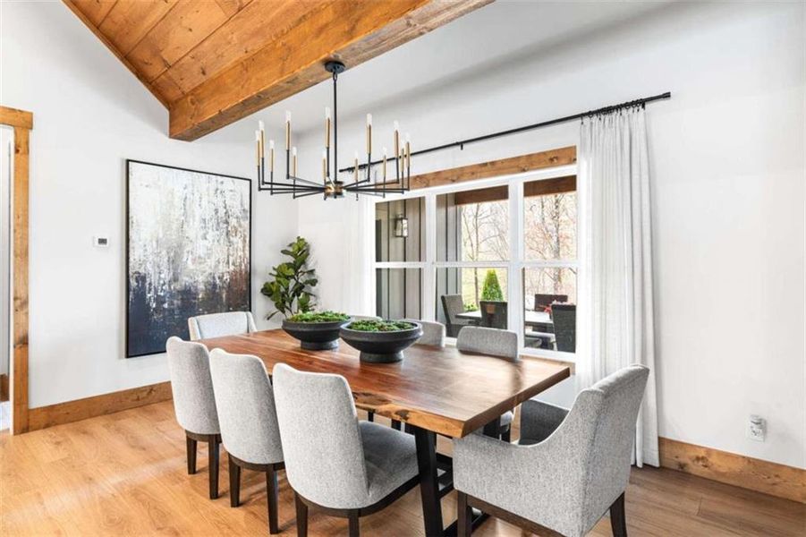 Furnished interior view inside a new home in , Ellijay (Image 51).