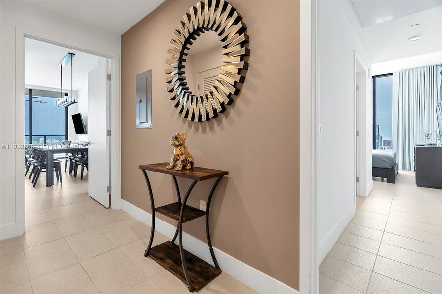 Furnished interior view inside a new home in , Miami (Image 15).