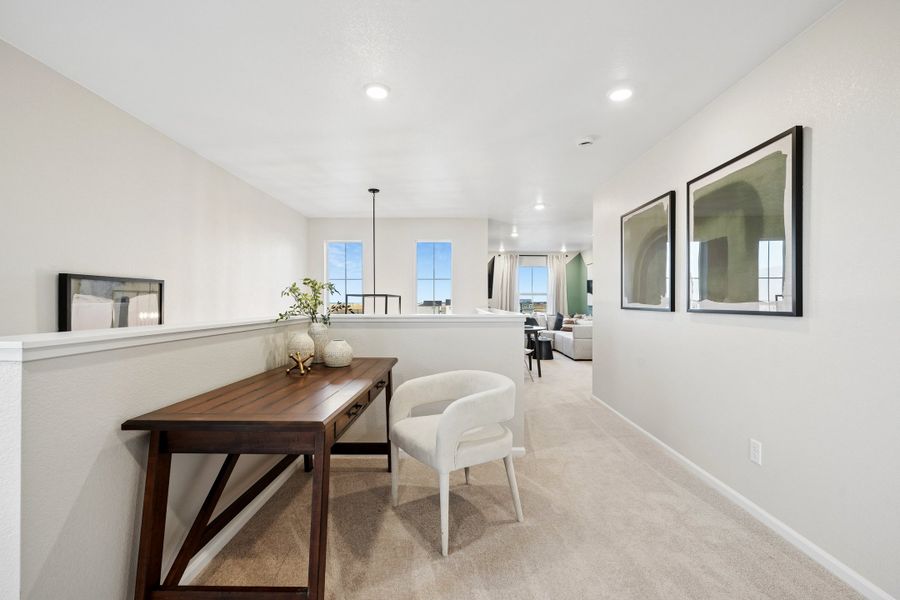 Representative furnished interior of a home built from the Summit by Taylor Morrison in Sugar Creek Alpine, Loveland (Image 14).