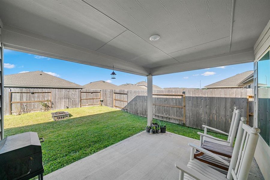 Covered patio