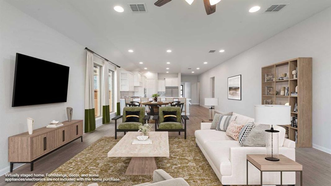 Furnished interior view inside a new home in Devonshire - Reserve 45', Forney (Image 6).