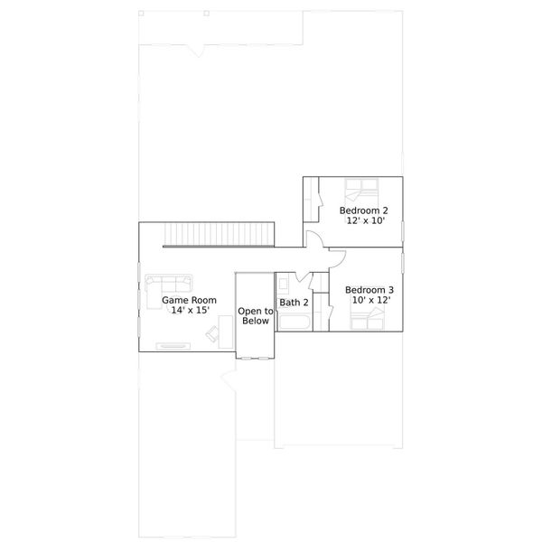 2D floor plan layout of this home in Samara, League City, TX (Image 3). 2D floor plan layout of this home in Samara, League City, TX (Image 3).