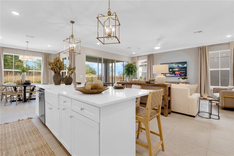 Furnished interior view inside a new home in , Winter Garden (Image 10). Furnished interior view inside a new home in , Winter Garden (Image 10).