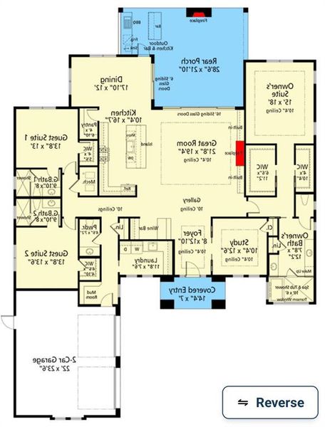 2D floor plan layout of this home in , Nemo, TX (Image 2). 2D floor plan layout of this home in , Nemo, TX (Image 2).