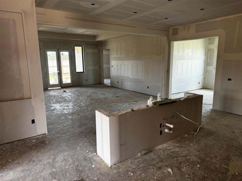 Actual progress of your home.