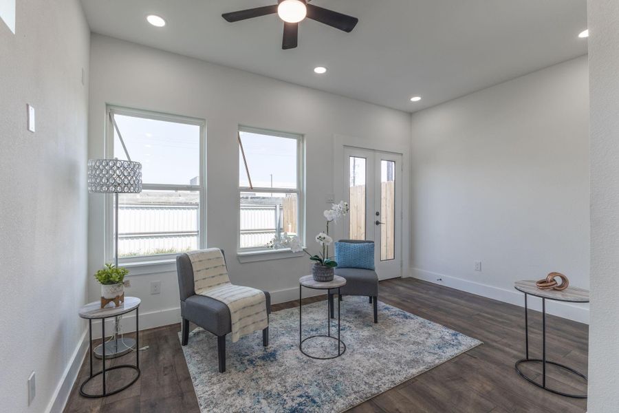 Furnished interior view inside a new home in , Spring (Image 15).