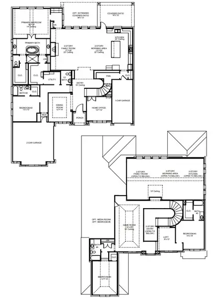 2D floor plan layout of this home in Enchanted Creek 1 Acre, Lucas, TX (Image 3). 2D floor plan layout of this home in Enchanted Creek 1 Acre, Lucas, TX (Image 3).
