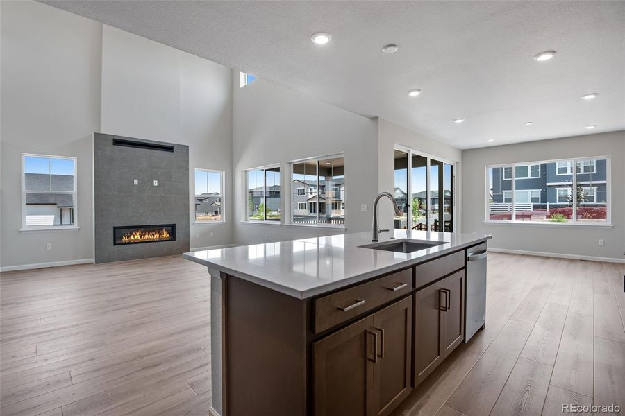 Furnished interior view inside a new home in Ensemble at The Aurora Highlands, Aurora (Image 4).