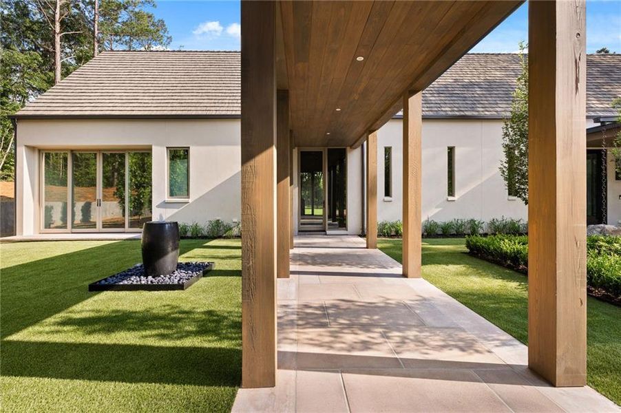 Exterior details and patio area of a home in , Chattahoochee Hills (Image 23). Exterior details and patio area of a home in , Chattahoochee Hills (Image 23).